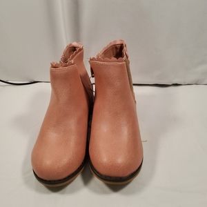 Pink Leather Cat & Jack Booties size 10